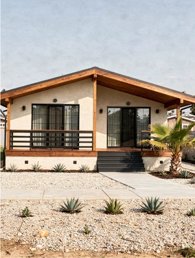 modern backyard accessory dwelling unit with landscaped yard completed by America ADU