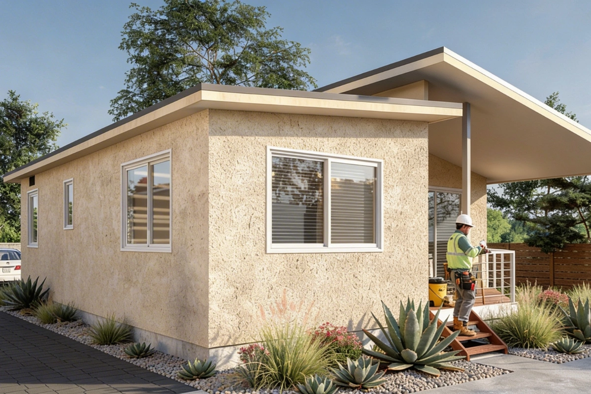 contemporary ADU home with modern design and outdoor deck constructed by America ADU