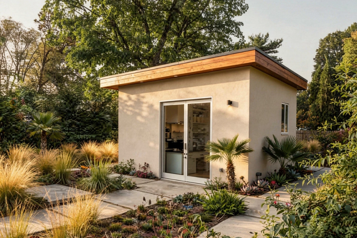 modern junior ADU small backyard living unit designed and built by America ADU